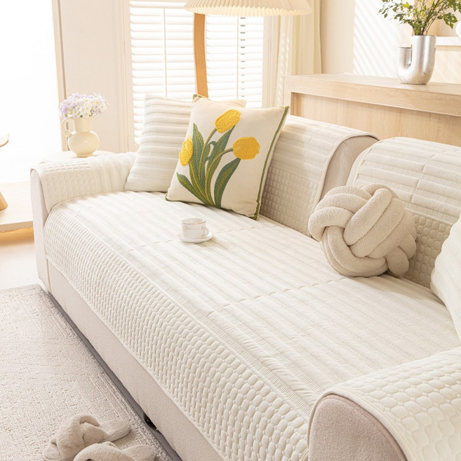 두툼하고 부드러운 먼지없는 넓은 사계절 패브릭 소파패드