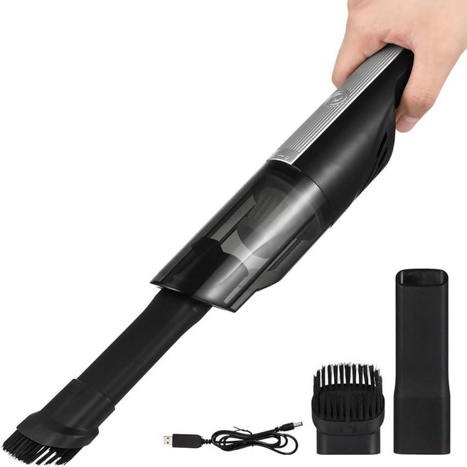 Cabilock 무선 자동차 진공 청소기 휴대용 습식 건식 USB 충전식 컴팩트 디자인 여행 및 가정 청소용 213416