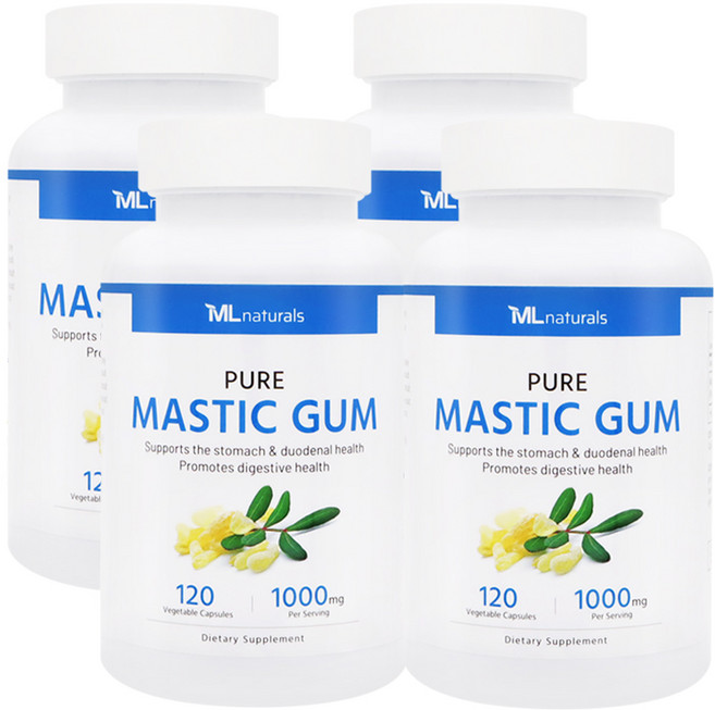 마이라이프 내추럴스 매스틱검 1000mg, 120정, 4개