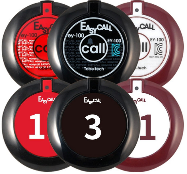 이지콜 EY-100 무선 호출벨 (번호표제공), 1개