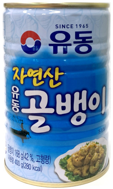 유동 자연산 골뱅이, 400g, 4개