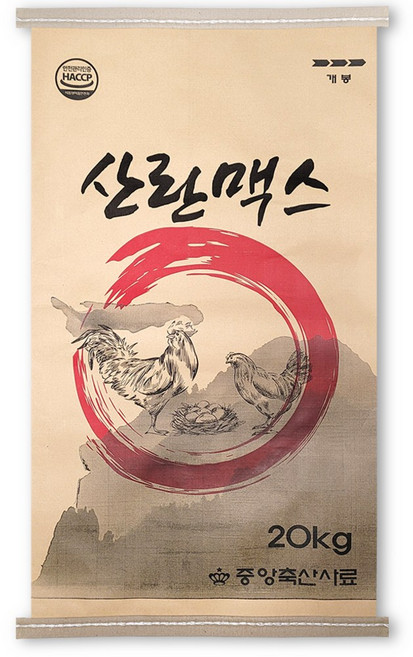 산란맥스 닭사료 닭모이 닭먹이 오골계 청계 산란사료, 1개, 20kg