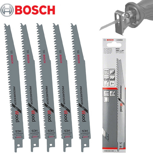 보쉬 컷소날 컷쏘기날 컷쇼날 5개입 목재 플라스틱 200mm S2345X