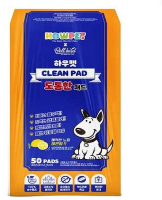 벨버드 크린패드 레몬향, 50개입, 4개