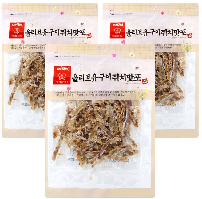 올리브유 구이 쥐치맛포 130g x3개, 3개