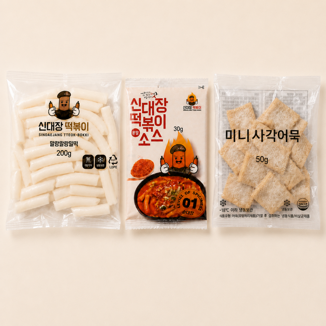 대구 신대장떡볶이 국물떡볶이 매운맛 (어묵포함) 떡볶이밀키트, 4개, 280g