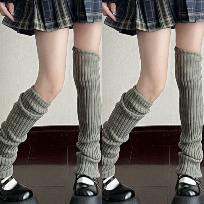 몬스터 숏 레그워머 2p, 기본 그레이+그레이, 2개