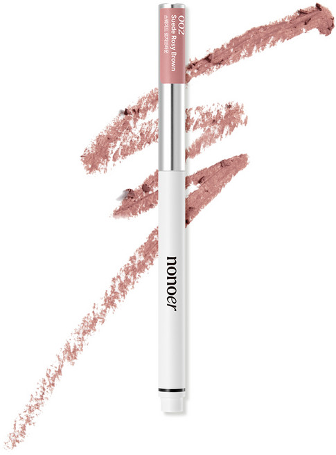 노노어 오버 디테일 립펜슬, 002호_스웨이드 로지브라운, 1개