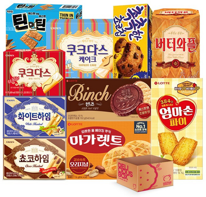 10가지 구성한 사무실 간식, 1세트, 1세트