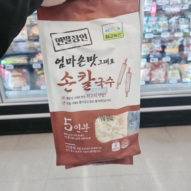 칠갑 엄마손칼국수, 160g, 5개