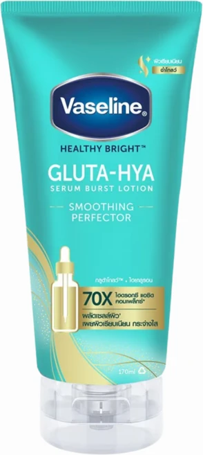 태국 바세린 헬디 브라이트 글루타-히아 세럼 버스트 로션 Vaseline - Smoothening Perfector, 1개, 290g - 쿠팡
