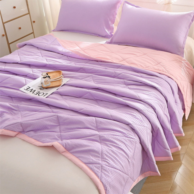 YOUPAN 시원한 냉감 차렵이불 누빔 여름 이불