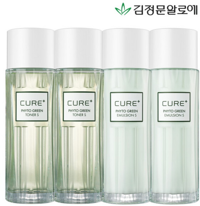[김정문알로에] 큐어 피토그린 토너2개+에멀젼2개, 1세트