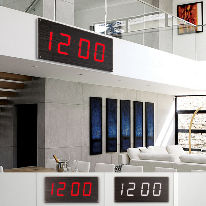 루나리스 벽시계 벽걸이시계 빅타임 FM수신 초대형, 빅타임 화이트 LED