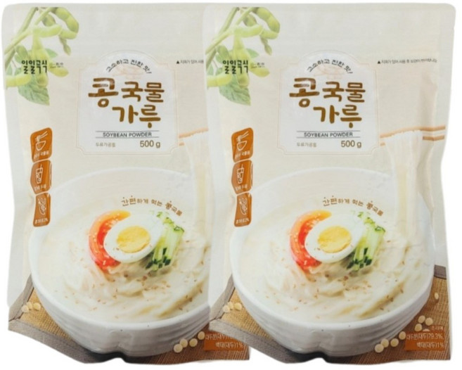 일일곡식 콩국물 가루 500g x 2개 + 미니약과증정