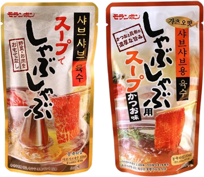 모란봉 샤브샤브육수 2종세트(오리지널 가츠오), 1개, 100ml