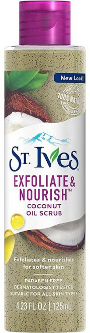 세인트이브스 각질 제거 영양 페이셜 오일 스크럽 코코넛 120ml, 1개