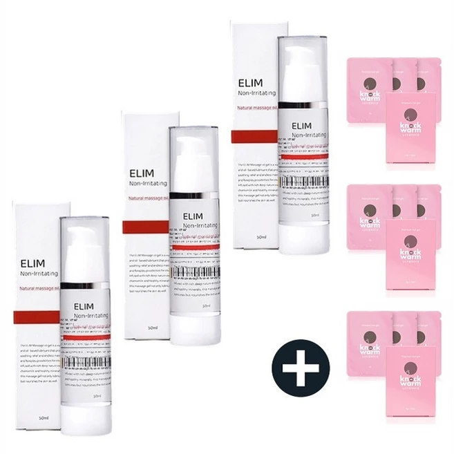 지코스텍 엘림 네츄럴 마사지 오일 젤 50ml, 3개 - 쿠팡