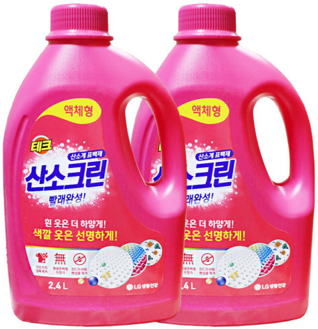 엘지 테크 표백제 산소크린 액체형 세탁 빨래
