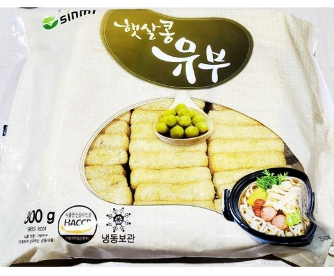 신미 햇살콩 유부 300g 탕용유부 우동용유부 냉동유부 샤브용유부, 1개