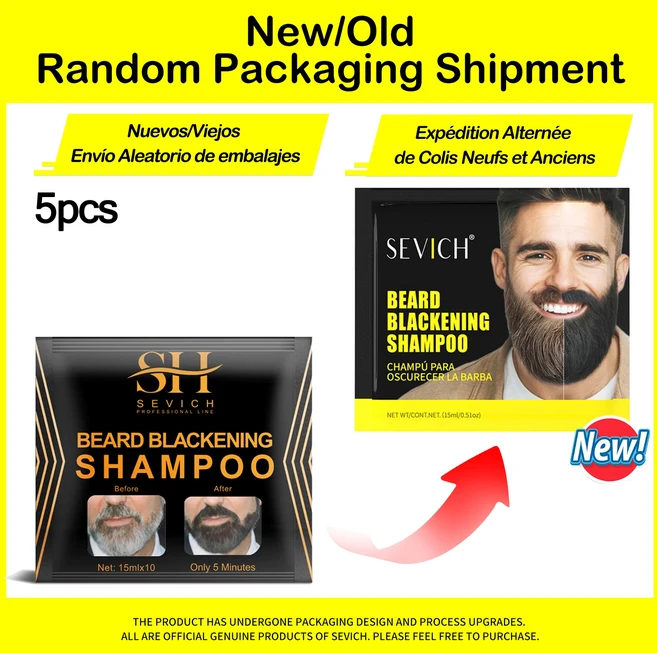 건강 천연 머리 염색 검은 수염 샴푸 페인트 남자 착색 염료 5 분 임시 검정, 01 5pcs, 01 A bag of 15ml