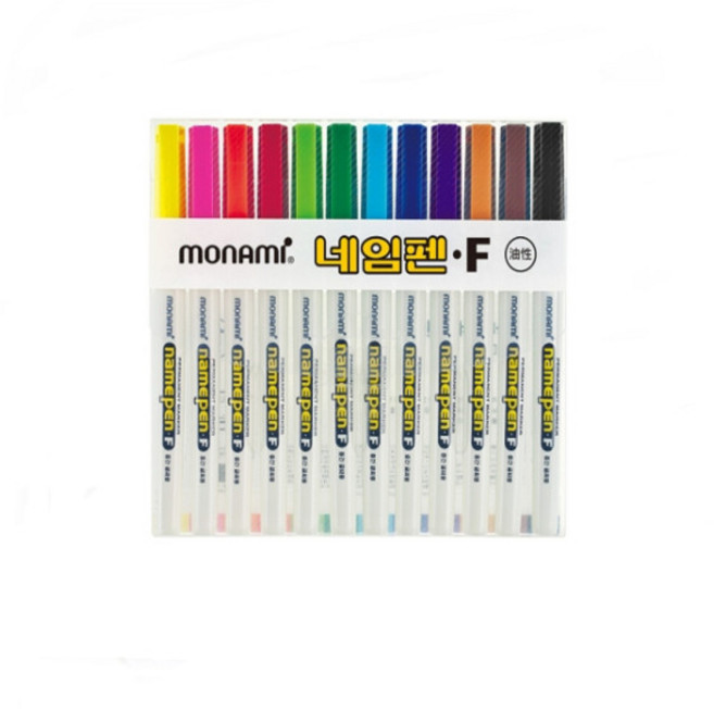 모나미 네임펜F 12색