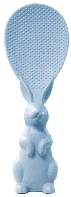레몬글라스 국내생산 쁘띠래빗 토끼모양 스탠딩 엠보싱 주걱 일반형 5가지색상, 스카이블루, 1개