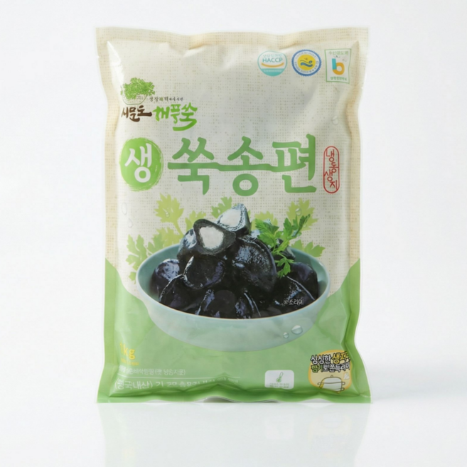거문도 해풍쑥 갈아넣은 생 쑥 송편 생지, 1개, 1kg