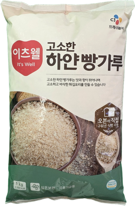 잇츠웰 고소한 하얀빵가루 건식빵가루, 1kg