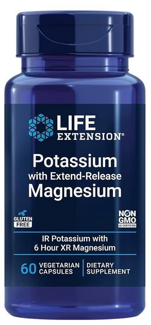 라이프익스텐션 칼륨 마그네슘 캡슐 60정, 60 Count (Pack of 1), 1개 - 쿠팡