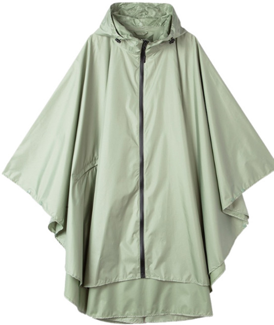 JING SHI 斗篷雨衣 小飛俠式防風防水雨具, 抹茶綠, 1個