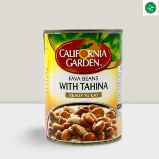 California Garden Egyptian Style Fava Beans with Tahini 캘리포니아 가든 타히니 소스가 들어간 이집트 잠두, 5개, 400g