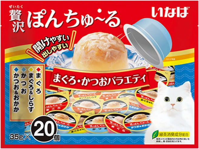 이나바 고양이 제이타크 퐁츄르 간식, 참치&가다랑어 버라이어티 (TSC-116), 700g, 2개 - 쿠팡