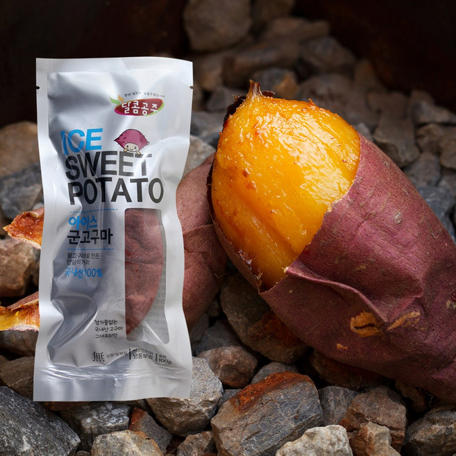 곧곧 아이스 군고구마 1kg 꿀 고구마 개별포장 해남 냉동 바로 먹는, 10개, 100g