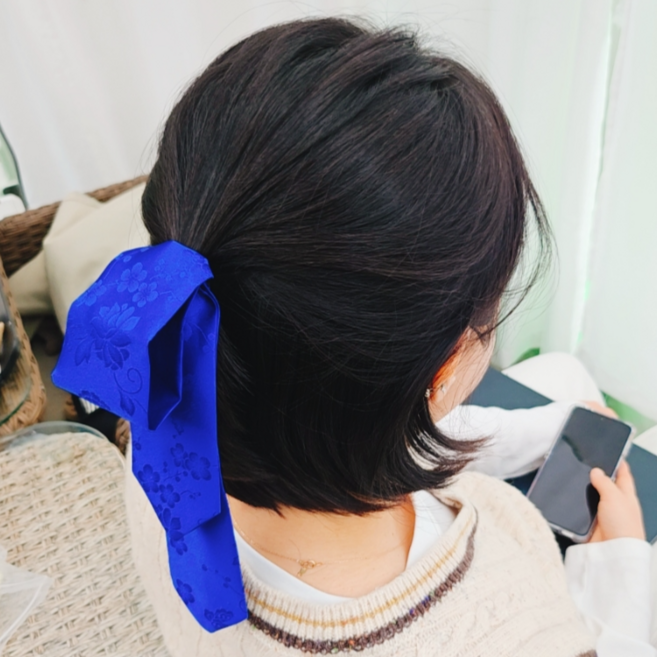 BEEU 비유 전통 비단 한복댕기 머리장식 / 명절 설 추석 돌잔치 결혼식 예식 여성 성인 여아 한복 댕기 머리장식 장신구 헤어장식 헤어악세사리 헤어액세서리