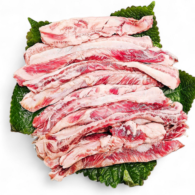 햇살한상 칼집낸 겉바속촉 늑간살 이베리코 돼지 갈비살, 1개, 600g