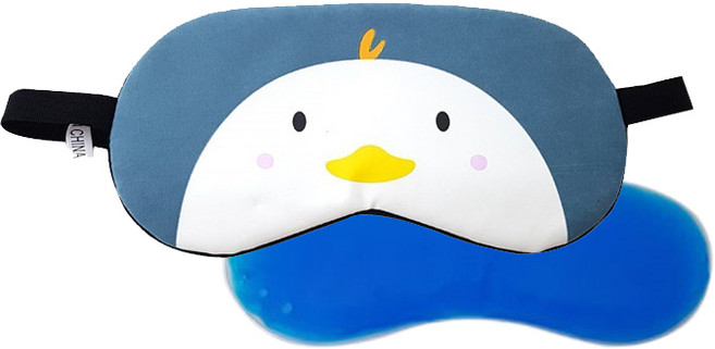귀여운 캐릭터 수면안대 찜질팩 포함