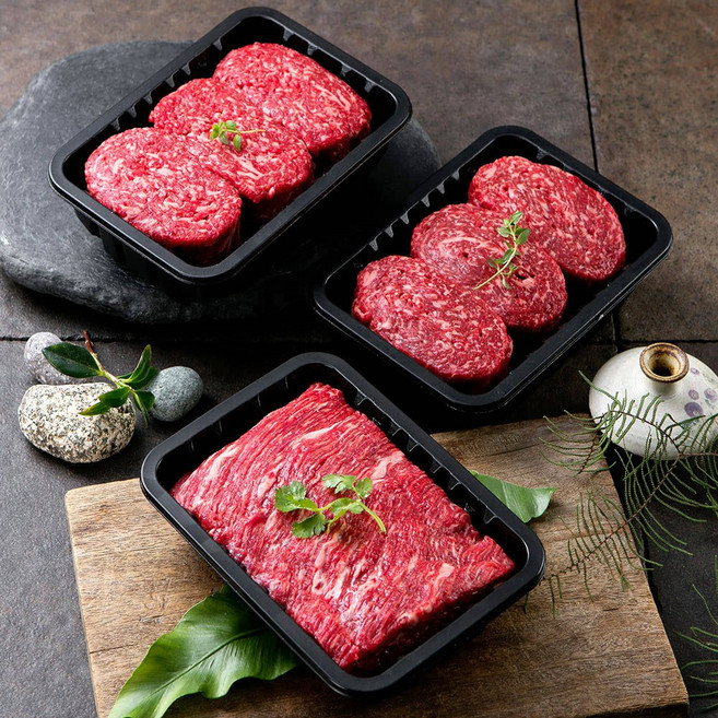 [우체국쇼핑]민통선한우촌선물세트 알뜰가족형실속세트1.5kg(국거리500g+불고기500g*2)(1등급)(냉장), 1개