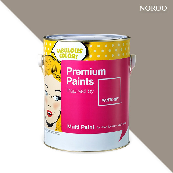 노루페인트 팬톤멀티 에그쉘광 페인트 4L, 빈티지카키, 1개