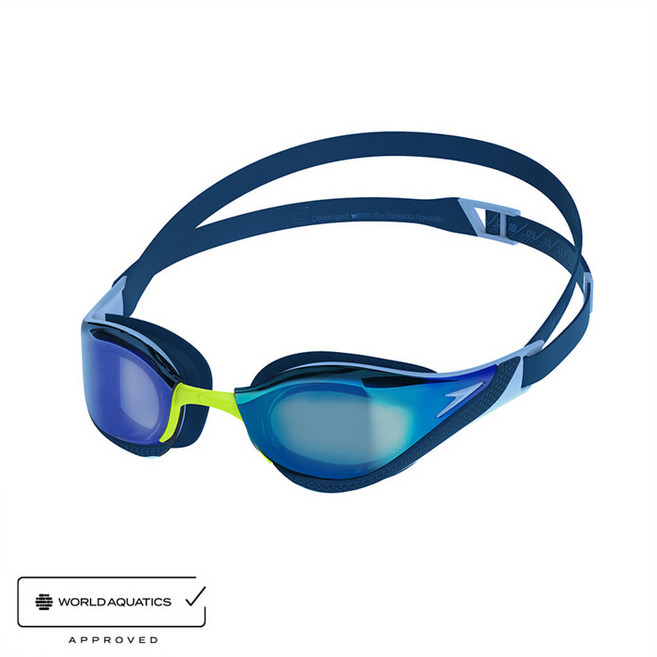 스피도 패스트스킨 퓨어 포커스 아시안핏 미러 수경 8-1177918662, BLUE, 1개