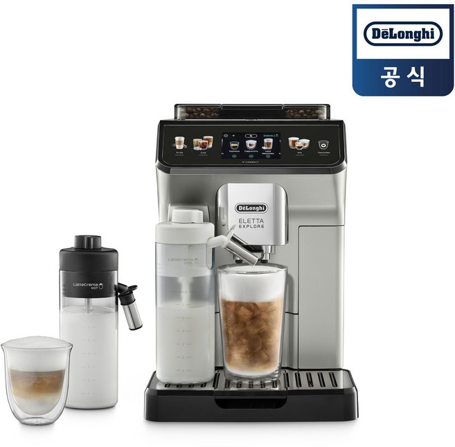 드롱기 엘레타 콜드브루 전자동 에스프레소 커피머신 KRECAM450.65.S