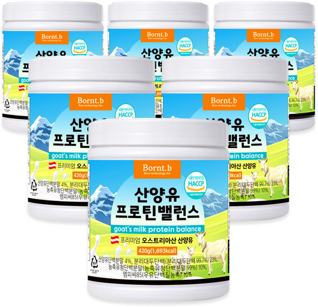 본트비 산양유 단백질쉐이크, 420g, 6개