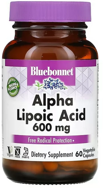 블루보넷 뉴트리션 알파리포산 600mg 베지 캡슐 60정, 60개, 1개 - 쿠팡
