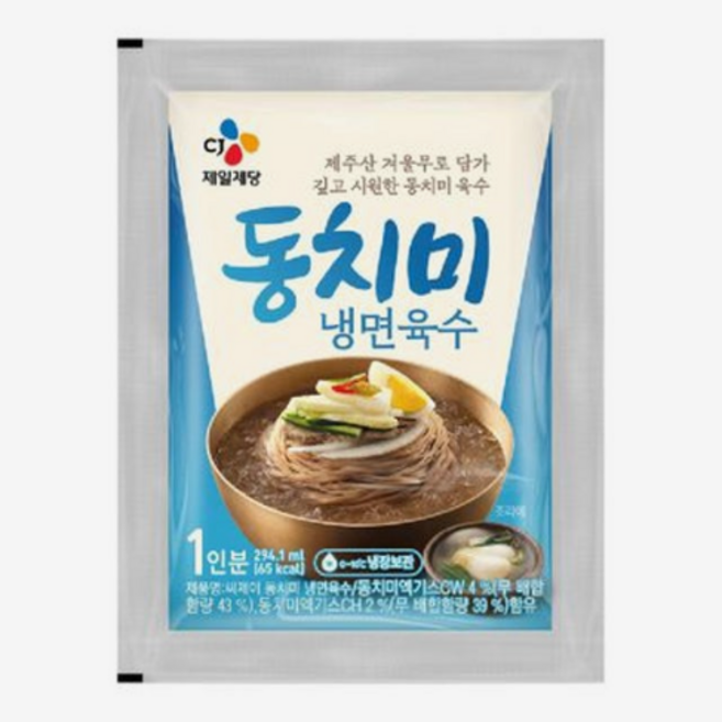 CJ 동치미 냉면육수 300g, 5개