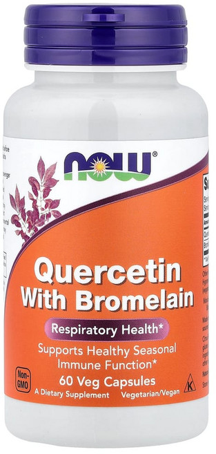 Now Foods 퀘르세틴 및 브로멜라인 베지캡슐 60정, 1개