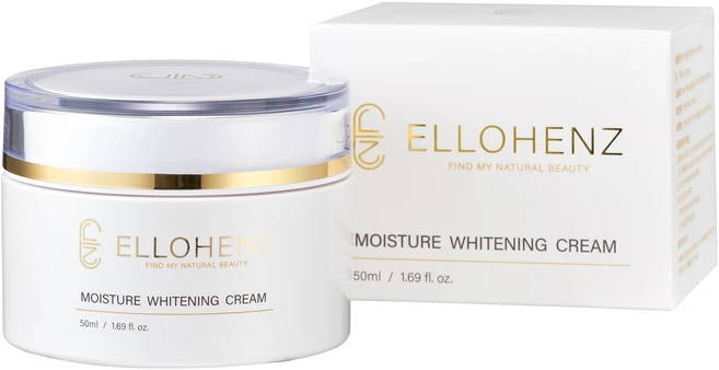 ELLOHENZ MOISTURE WHTENING CREAM 엘로헨즈 미백 보습 화이트닝 톤업크림 50ml, 1개 - 쿠팡
