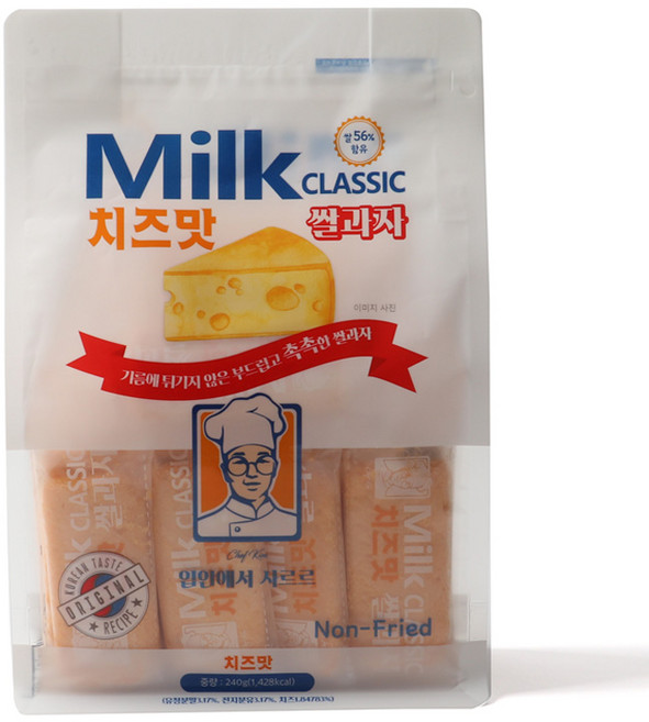 밀크클래식 치즈맛 쌀과자 240g, 1