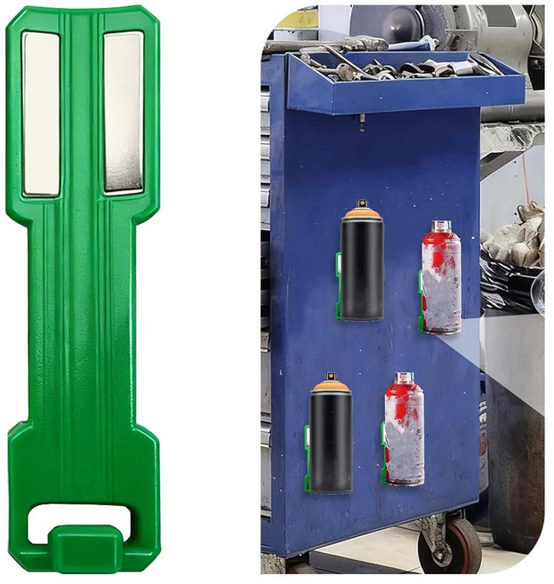 루베이 자석선반 스프레이 수납 가방 강력 자석 선반 공구/공방/차고, 녹색, 1개