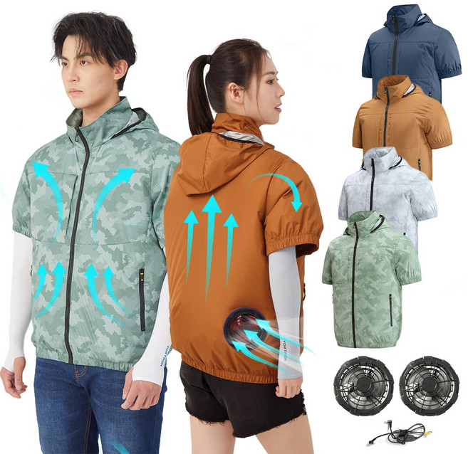 남녀공용 선풍기 조끼 아이스 조끼 냉풍조끼 여름 작업복 에어컨옷 얼음조끼-ACS567