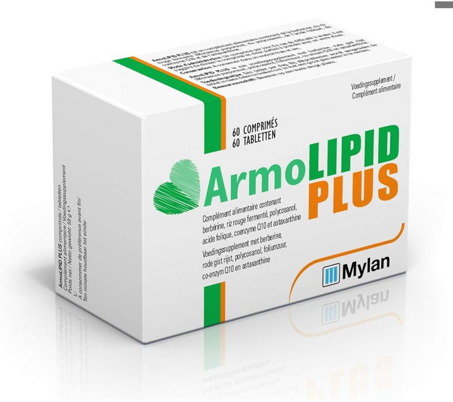 이탈리아 아르모리피드 ARMOLIPID Mylan 마일란 플러스 레드라이스, 2개, 60정